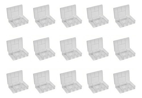Set X 15 Caja Organizadora Plástico 5 Divisiones Gavetero