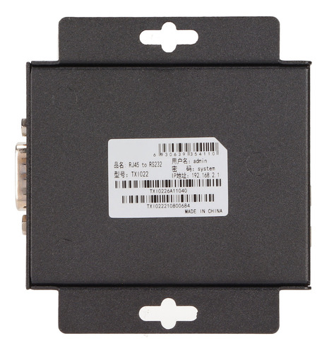 Z Convertidor Rs232 A Ethernet Rj45 10/100m, Velocidad De