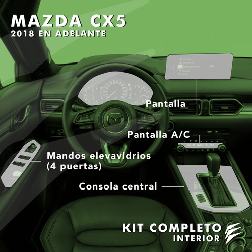 Ppf Auto Curable Piano Black Mazda Cx5 Kit Completo