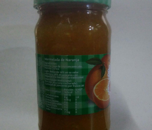 Mermelada De Naranja Light X400gr