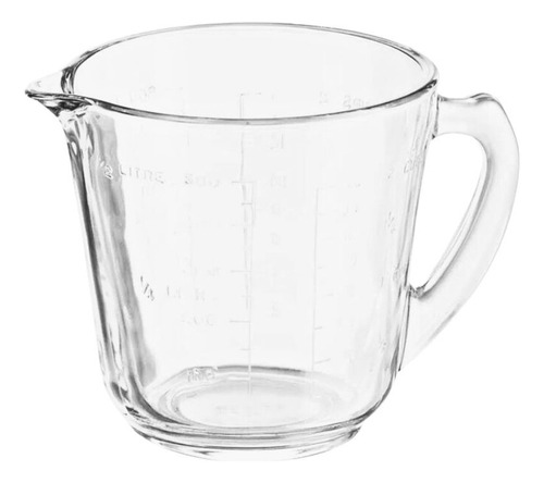 Pyro Rey Bowl Para Batidora 2 Tazas Medidora De Vidrio Tazon Color Transparente
