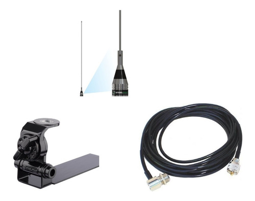 Kit Antena Move1/4 Cabo Sup Bi-articulado Caminhonete Ap0186