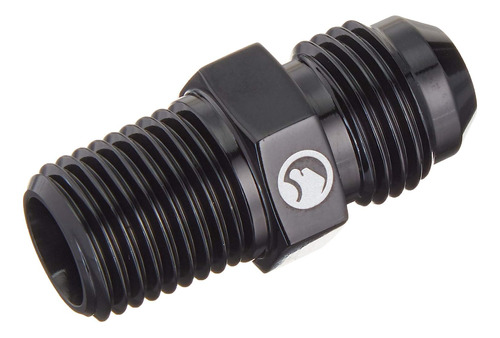 An-6 To 1/4  Npt Adapter, Black Anodized