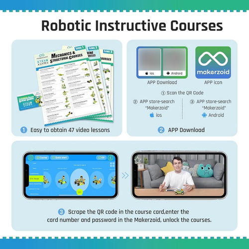 Kit De Robotica Controlado Por App Programable Educativo