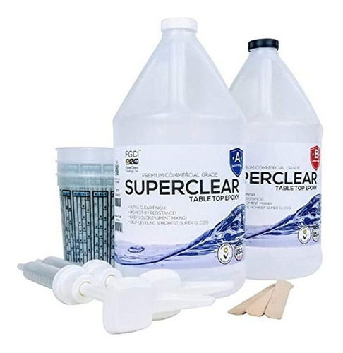 Epoxy Resin Crystal Clear Super Clear Pro Uv Resin Kit 2 Gal