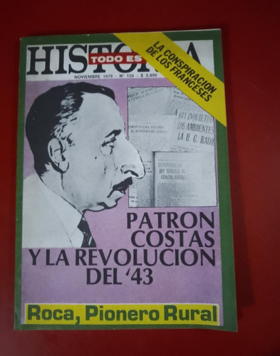 Revista Todo Es Historia N° 150 1979 Patron Costas