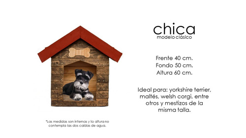 Casa Para Perro Chica De Madera Tratada (can Domus)