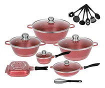 Comprar Juego De Ollas Y Sarten Antiadherente Con Accesorios 21 Pz