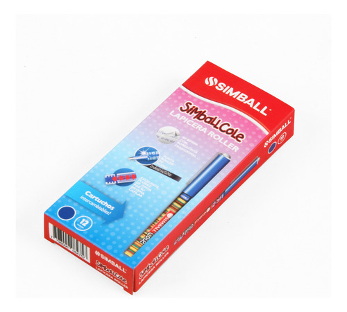 Roller Simball Cole X 12 Unidades Simball Tinta Azul Exterior
