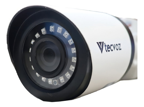 Câmera de segurança Tecvoz TV-ICB102 TV com resolução de 1MP visão nocturna incluída branca