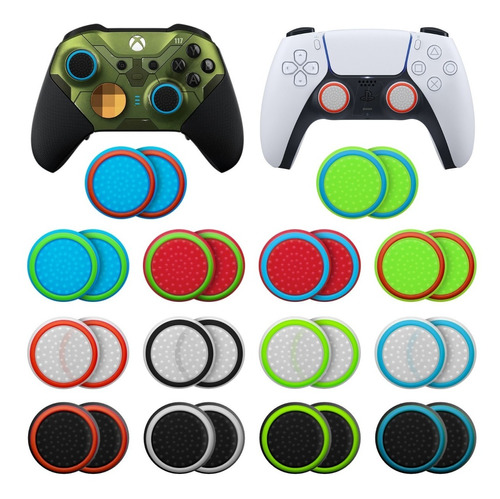 X8 Grips Silicón Para Ps5 Ps4 Xbox Xs Joystick Palanca Gomas