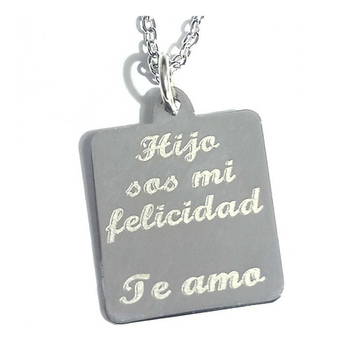 Imagen 6 de 10 de Foto Medalla Acero Quirurgico Personalizada 20x22mm + Cadena