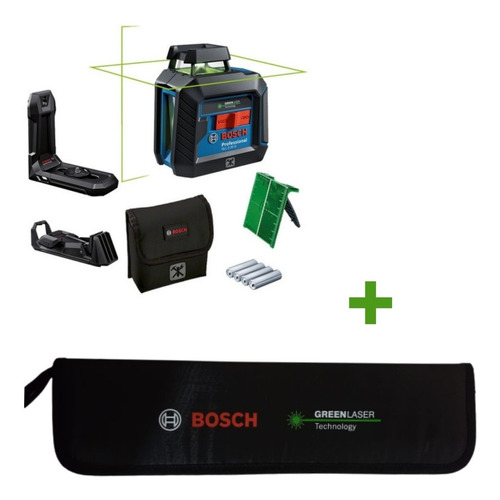 Nível A Laser Verde 360º Bosch Gll 2-20g Suporte + Brinde 