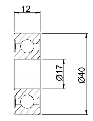 Ruleman 17x40x12 6203