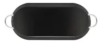 Comprar Comal Antiadherente  Ovalado Doble  44 X 20 Cm Con Asas