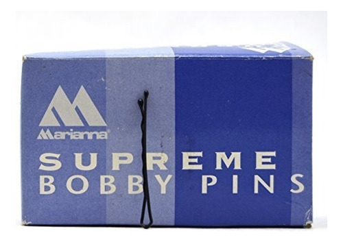 Marianna Bobby Pins 1 Lb Negro