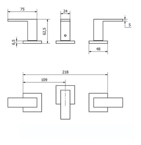 Imagen 2 de 8 de Grifería Piazza Bidet Level 21204ne Negro Con Transferencia