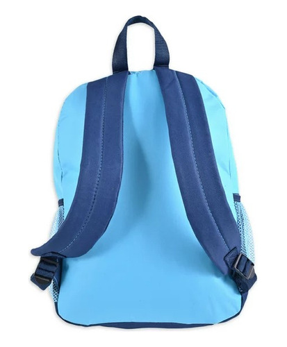 Set 3 Piezas Mochila Escolar Star Wars Baby Yoda 16 Pulgadas Bolsillo Frontal Y Laterales Correas Ajustables Color Azul