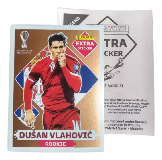 Extra Sticker Bronce Dusan Vlahovic World Cup Qatar 2022