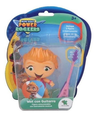 Power Rockers Figura C/ Instrumento Guitarra Mini Beat - Wat