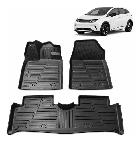 Kit Tapete Automotivo Tpe Byd Dolphin 2021 A 2027 Preto Preto