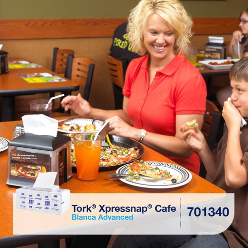 Imagen 4 de 4 de Tork Xpressnap® Café Blanca Advanced 12 Paq / 500 Pzs