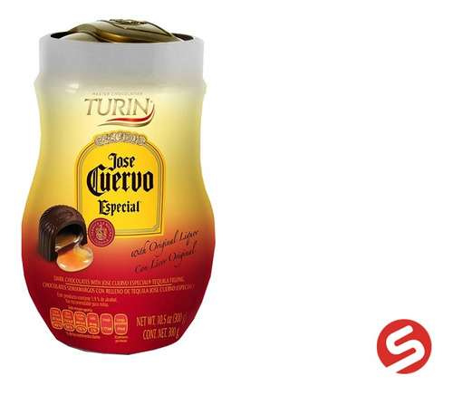 Chocolates Turin Jose Cuervo Especial Semiamargo 300g