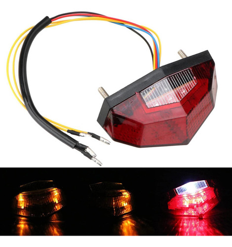 12v Led Motocicleta Freno Cola Señal De Indicatoren