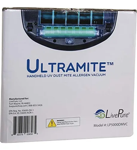 Livepure Ultramite Uv Hepa Alergeno Aspiradora Y Desinfecta