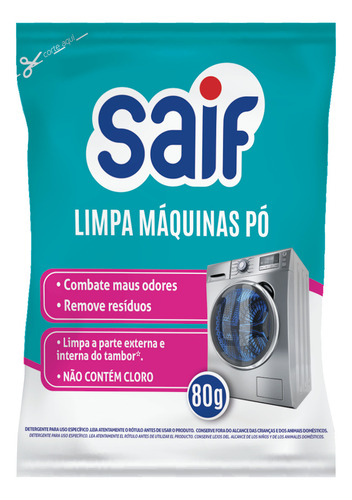 Conj Saif 2 Tira Manchas 500ml + 1 Limpa Máquina 80g