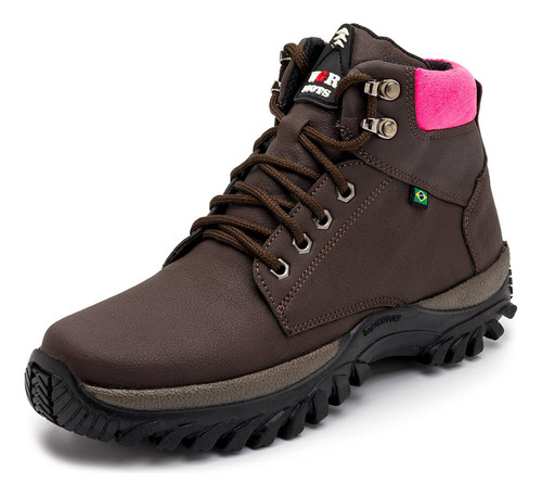 Coturno Feminino Bota Adventure Segurança Botinha Cano Baixo