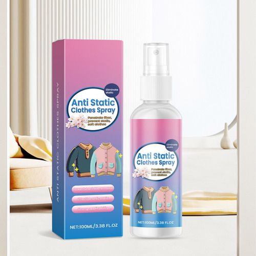 Aerosol Antiestático Para Ropa J, 100 Ml, Spray Protector En