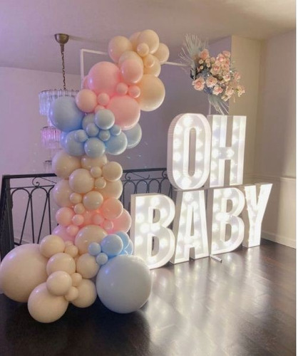 Letras Oh Baby Alquiler Para Baby Shower O Gender Revea