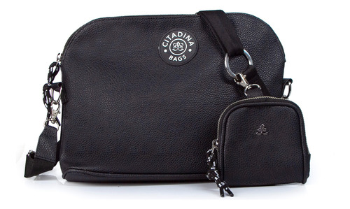 Bolso Cartera Bandolera Con Monedero Regulable Citadina Moda Negro