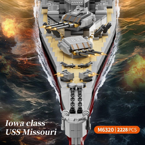 Misini M6320 Kit Barco Acorazado Uss Missouri 2228 Piezas