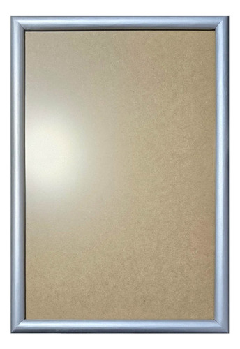 1 Marco De Madera Con Vidrio Anti 50x70cm, Todo Incluido Plata