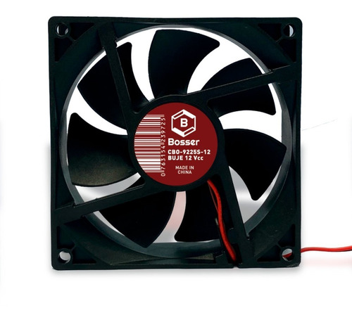 Turbina Cooler Fan Bosser Dc 12v 92x25 Mm Buje + Reja Metal