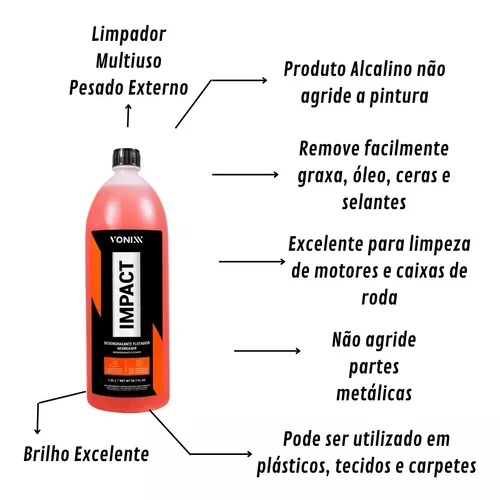 LIMPADOR MULTIUSO ALCALINO - IMPACT - USO EXTERNO - VONIXX - 5L