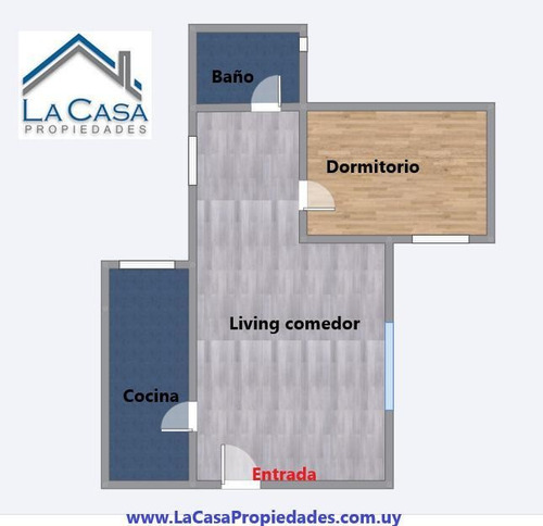 Imagen 2 de 14 de Hermoso Apartamento Todo Reciclado 1 Dormitorio En Cordón