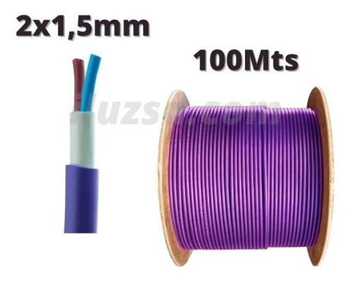 Imagen 3 de 4 de Cable Subterráneo 2x1,5 X Rollo De 100 Metros