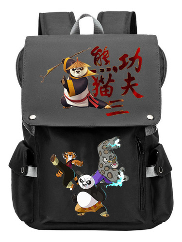 Mochila Impermeable Kung Fu Panda 4 De Gran Capacidad, Multi