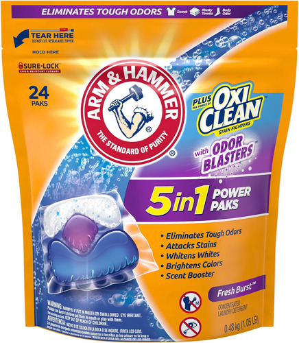 Arm & Hammer Plus Oxiclean Con Desintegradores De Olores, 5