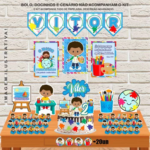 Kit de Personalizados Gratuitos Tema Pintando o Sete