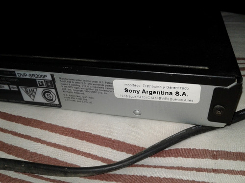 Reproductor De Dvd Sony