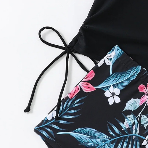 Conjunto De Traje De Baño De Dos Piezas Con Estampado Tropic