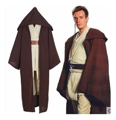 Traje De Traje De Jedi, Túnica, Túnica, Uniforme Con Capucha