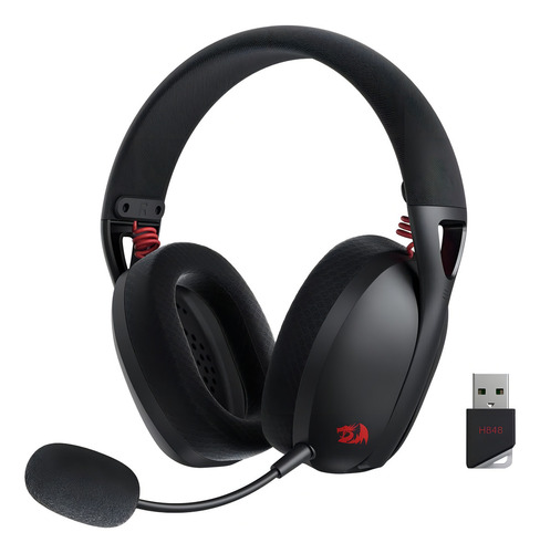 Headset Gamer Redragon Ire Pro Preto - H848 Wireless Preto