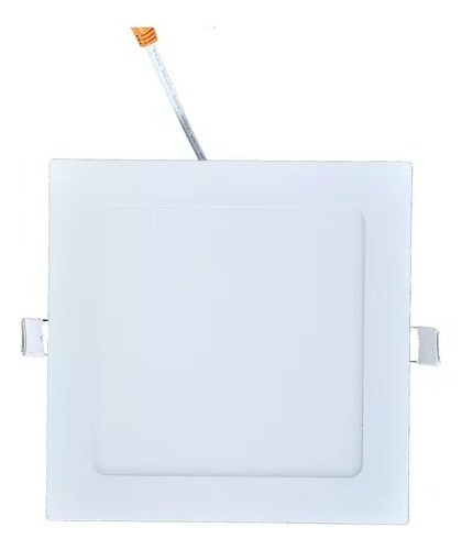 Panel Led De Embutir Cuadrado 220v 18w 22x22cm Blanco Frio