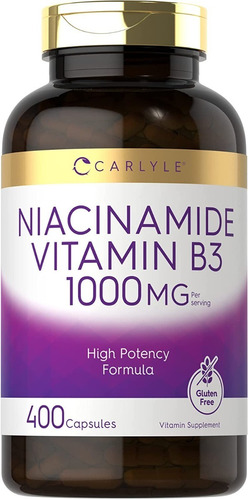 Niacinamida Niacinamide B3 1000mg 400 Capsulas