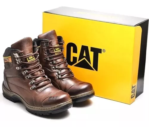 Bota Coturno Botina Caterpillar 100% Couro Legítimo Promoção